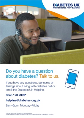 diabetes uk helpline