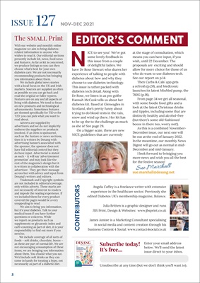 Desang diabetes, magazine diabetes information, Sue Marshall diabetes