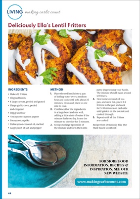 Desang Diabetes Magazine, Making Carbs Count, carbohydrate counting for diabetes, lentils