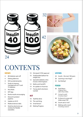 Desang diabetes, magazine diabetes information, Sue Marshall diabetes