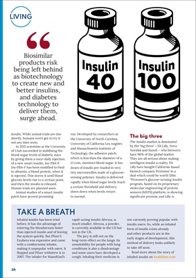 Desang Diabetes Magazine the future of insulin, faster insulin, smart insulin