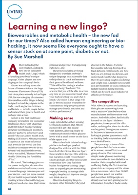 Desang diabetes magazine, biowearables, metabolic health, diabetes sensors