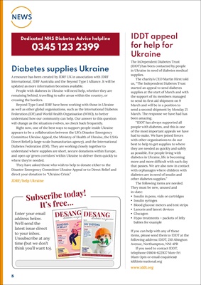 Desang diabetes magazine, diabetes news