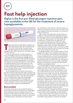Desang diabetes magazine, diabetes news, diabetes kit, Ogluo hypo pen