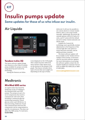 Air Liquide Healthcare UK, Tandem t:slim insulin pump with Control IQ