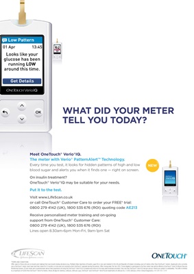 OneTouch Verio iQ blood test meter