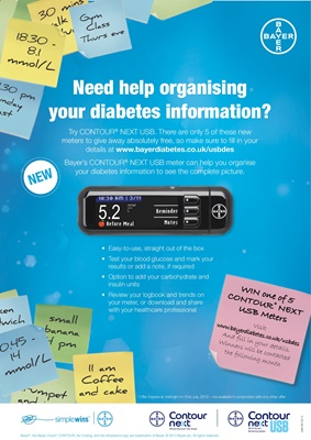 Bayer Contour Next USB blood test meter