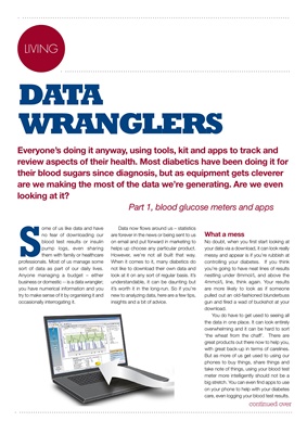 Managing diabetes data