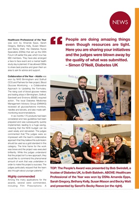 Desang diabetes magazine Quality in Care diabetes awards