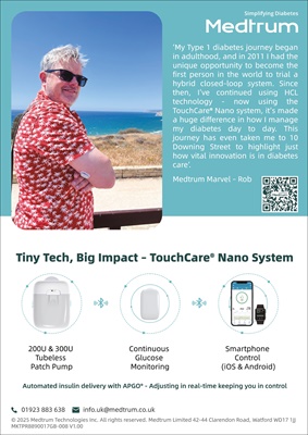 Medtrum Touchcare Nano Patch Pump and CGM