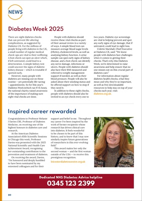 Desang diabetes magazine, diabetes news