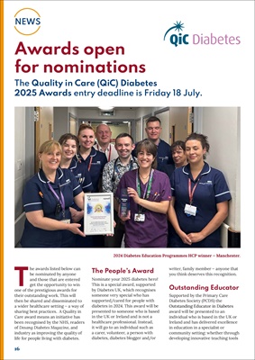 Desang diabetes magazine, diabetes news