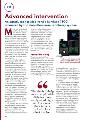 Medtronic MiniMed 780G System Automated for an easier way to stabilise glucose levels.