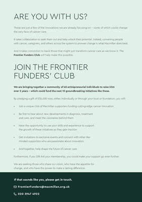 Join the Frontier Funders Club