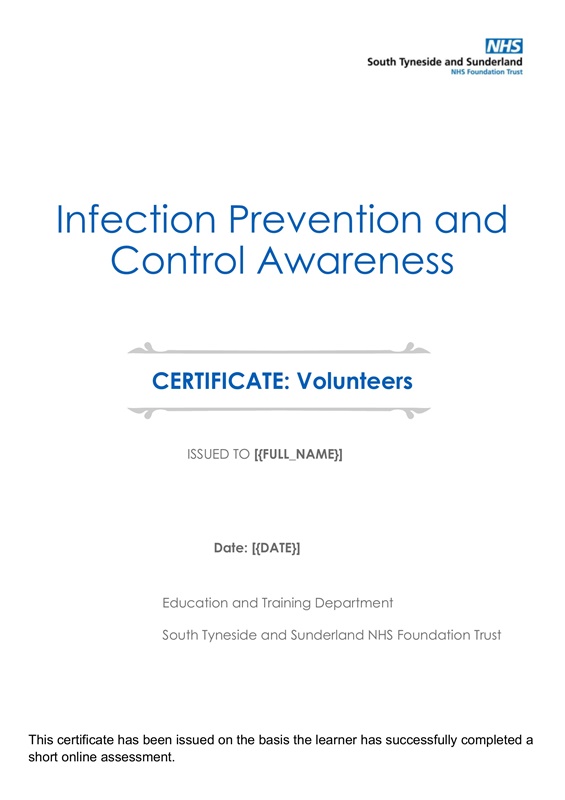 Infection Prevention and Control for Volunteers - 1.0