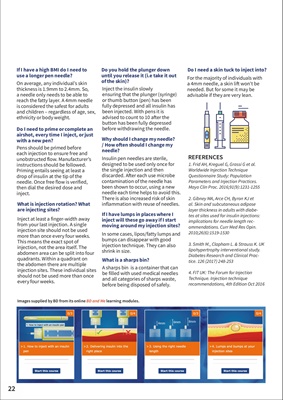Inside Diabetes Guide to Injection technique by Desang Diabetes media supported by BD (Becton Dickin