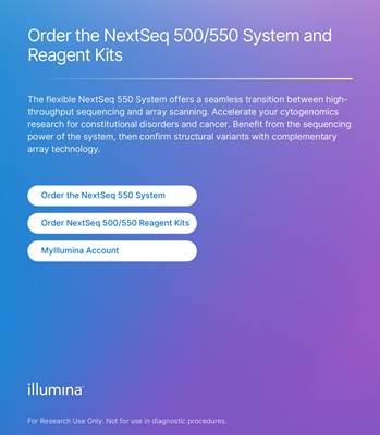 Order the NextSeq 550 system and reagent kits