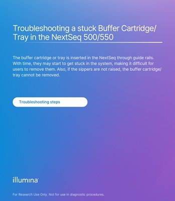 Troubleshooting a stuck Buffer Cartridge/Tray in the NextSeq 500/550