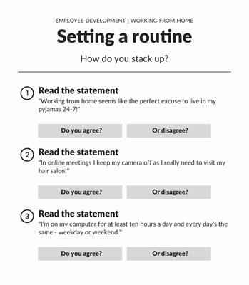 Setting a routine 2
