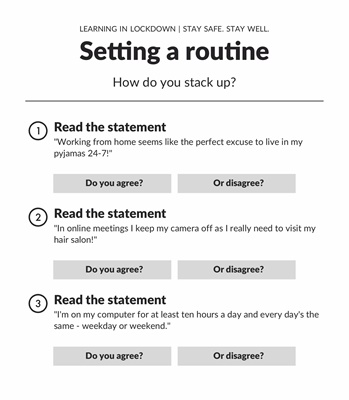 Setting a routine 2