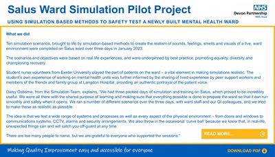 Salus Ward Sim - What we did - page 5