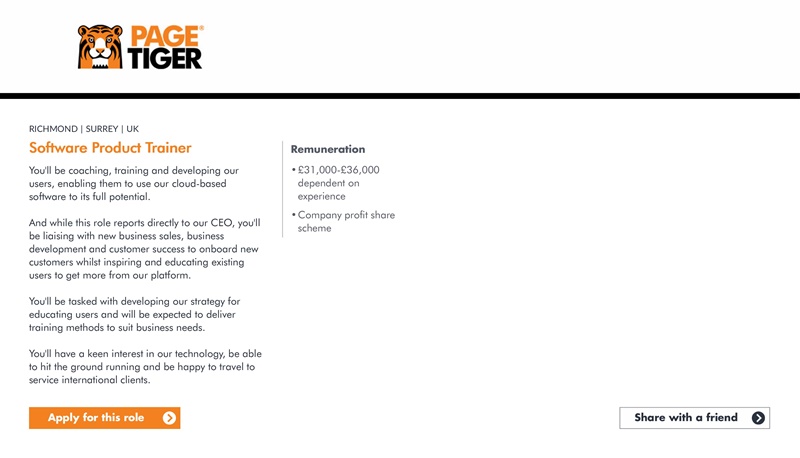 PageTiger Careers